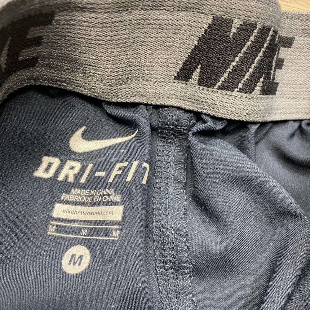 Nike Track Pants Mens Medium Black Dri-FIT Bungee Hem Athletic Training 377786
